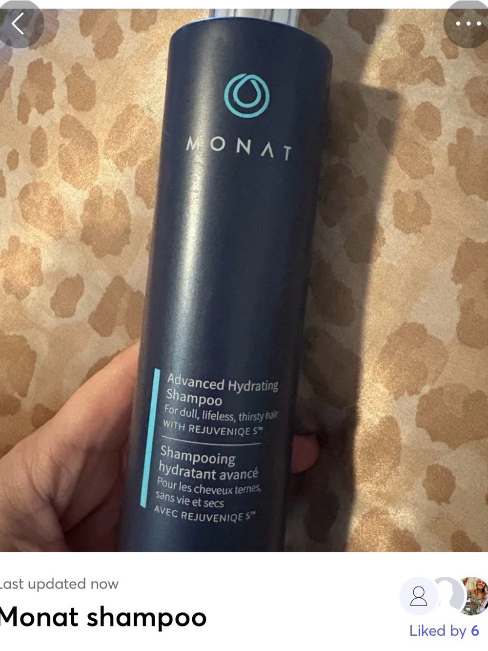 MONAT Advanced Hydrating Shampoo - Navy Bottle with Teal Logo